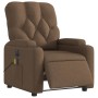 Sillón reclinable de masaje eléctrico tela marrón by , Armchairs - Ref: Foro24-3204702, Price: 283,44 €, Discount: %