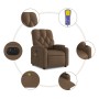 Sillón reclinable de masaje eléctrico tela marrón by , Armchairs - Ref: Foro24-3204702, Price: 283,44 €, Discount: %
