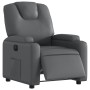 Sillón reclinable eléctrico de cuero sintético gris by , Armchairs - Ref: Foro24-3204419, Price: 294,74 €, Discount: %