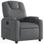 Sillón reclinable eléctrico de cuero sintético gris by , Armchairs - Ref: Foro24-3204419, Price: 294,74 €, Discount: %