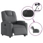 Sillón reclinable eléctrico de cuero sintético gris by , Armchairs - Ref: Foro24-3204419, Price: 294,74 €, Discount: %