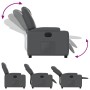 Sillón reclinable eléctrico de cuero sintético gris by , Armchairs - Ref: Foro24-3204419, Price: 294,74 €, Discount: %