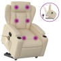 Silla de masaje reclinable de pie de tela color crema by , Armchairs - Ref: Foro24-3204503, Price: 327,78 €, Discount: %