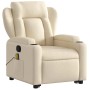Silla de masaje reclinable de pie de tela color crema by , Armchairs - Ref: Foro24-3204503, Price: 327,78 €, Discount: %