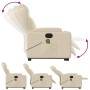 Silla de masaje reclinable de pie de tela color crema by , Armchairs - Ref: Foro24-3204503, Price: 327,78 €, Discount: %
