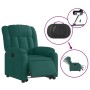 Sillón eléctrico reclinable elevable de tela verde oscuro by , Armchairs - Ref: Foro24-3205346, Price: 316,80 €, Discount: %