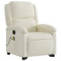 Sillón reclinable de masaje eléctrico elevable terciopelo crema by , Armchairs - Ref: Foro24-3204342, Price: 346,86 €, Discou...