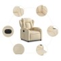 Sillón reclinable eléctrico de tela crema von , Sessel - Ref: Foro24-3204467, Preis: 243,32 €, Rabatt: %