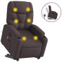 Silla de masaje reclinable de pie de tela marrón oscuro de , Sillones - Ref: Foro24-3204613, Precio: 284,59 €, Descuento: %