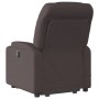 Silla de masaje reclinable de pie de tela marrón oscuro de , Sillones - Ref: Foro24-3204613, Precio: 284,59 €, Descuento: %