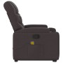 Silla de masaje reclinable de pie de tela marrón oscuro de , Sillones - Ref: Foro24-3204613, Precio: 284,59 €, Descuento: %