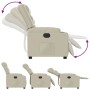 Sillón reclinable eléctrico de cuero sintético crema von , Sessel - Ref: Foro24-3206544, Preis: 300,07 €, Rabatt: %