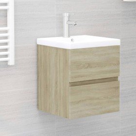 Mueble con lavabo aglomerado roble Sonoma