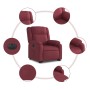 Sillón eléctrico reclinable elevable de tela rojo tinto by , Armchairs - Ref: Foro24-3205229, Price: 334,02 €, Discount: %