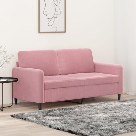 Sofá de 2 plazas terciopelo rosa 140 cm de , Sofás - Ref: Foro24-359445, Precio: 260,90 €, Descuento: %