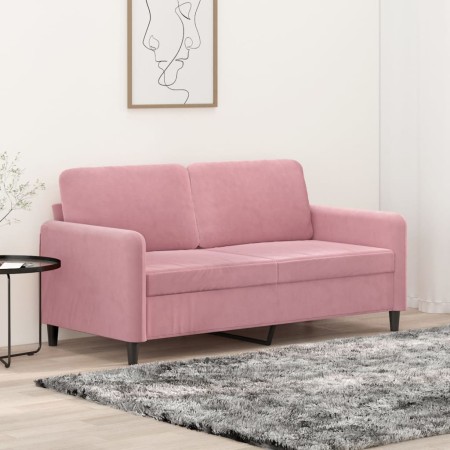 Sofá de 2 plazas terciopelo rosa 140 cm von , Sofas - Ref: Foro24-359445, Preis: 260,90 €, Rabatt: %