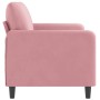 Sofá de 2 plazas terciopelo rosa 140 cm von , Sofas - Ref: Foro24-359445, Preis: 260,90 €, Rabatt: %