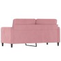Sofá de 2 plazas terciopelo rosa 140 cm von , Sofas - Ref: Foro24-359445, Preis: 260,90 €, Rabatt: %