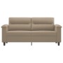 Sofá de 2 plazas de tela microfibra gris taupe 140 cm de , Sofás - Ref: Foro24-359561, Precio: 283,35 €