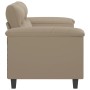 Sofá de 2 plazas de tela microfibra gris taupe 140 cm by , Sofas - Ref: Foro24-359561, Price: 285,45 €, Discount: %
