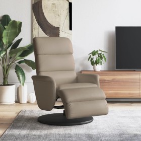Sillón reclinable con reposapiés cuero sintético capuchino by , Armchairs - Ref: Foro24-356721, Price: 212,67 €, Discount: %