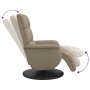 Sillón reclinable con reposapiés cuero sintético capuchino by , Armchairs - Ref: Foro24-356721, Price: 212,67 €, Discount: %