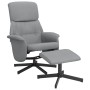 Sillón reclinable con reposapiés tela gris claro by , Armchairs - Ref: Foro24-356666, Price: 152,31 €, Discount: %