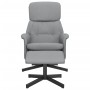 Sillón reclinable con reposapiés tela gris claro by , Armchairs - Ref: Foro24-356666, Price: 152,31 €, Discount: %