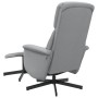 Sillón reclinable con reposapiés tela gris claro by , Armchairs - Ref: Foro24-356666, Price: 152,31 €, Discount: %