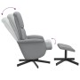 Sillón reclinable con reposapiés tela gris claro by , Armchairs - Ref: Foro24-356666, Price: 152,31 €, Discount: %