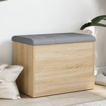 Banco con almacenaje madera ingeniería roble Sonoma 62x42x45 cm von , Bänke für Hallen und Lager - Ref: Foro24-835042, Preis:...