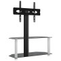 Mueble TV esquina 2 niveles para 32-70 pulgadas negro plateado von , TV-Möbel - Ref: Foro24-358167, Preis: 107,61 €, Rabatt: %