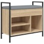 Banco zapatero madera de ingeniería roble Sonoma 65,5x32x57,5cm von , Bänke für Hallen und Lager - Ref: Foro24-835203, Preis:...