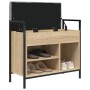Banco zapatero madera de ingeniería roble Sonoma 65,5x32x57,5cm von , Bänke für Hallen und Lager - Ref: Foro24-835203, Preis:...