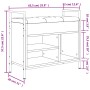 Banco zapatero madera de ingeniería roble Sonoma 65,5x32x57,5cm von , Bänke für Hallen und Lager - Ref: Foro24-835203, Preis:...