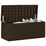 Caja de almacenaje jardín con cojín de asiento PP marrón 350 L von , Aufbewahrungsboxen für den Außenbereich - Ref: Foro24-36...