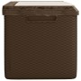 Caja de almacenaje jardín con cojín de asiento PP marrón 350 L von , Aufbewahrungsboxen für den Außenbereich - Ref: Foro24-36...