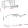 Caja de almacenaje jardín con cojín de asiento PP marrón 350 L von , Aufbewahrungsboxen für den Außenbereich - Ref: Foro24-36...