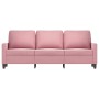 Sofá de 3 plazas terciopelo rosa 180 cm de , Sofás - Ref: Foro24-359212, Precio: 314,66 €, Descuento: %
