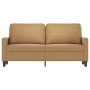Sofá de 2 plazas terciopelo marrón 140 cm by , Sofas - Ref: Foro24-359206, Price: 204,71 €, Discount: %