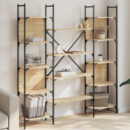 Estantería de madera ingeniería roble Sonoma 155,5x24x166,5 cm von , Bücherregale und Regale - Ref: Foro24-838859, Preis: 98,...