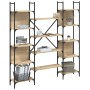 Estantería de madera ingeniería roble Sonoma 155,5x24x166,5 cm von , Bücherregale und Regale - Ref: Foro24-838859, Preis: 98,...