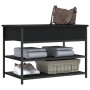 Banco zapatero madera de ingeniería negro 70x42,5x50 cm by , Benches for halls and storage - Ref: Foro24-839028, Price: 68,68...