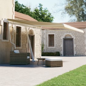 Toldo de pie automático crema 450x300 cm by vidaXL, Awnings - Ref: Foro24-3069567, Price: 585,71 €, Discount: %
