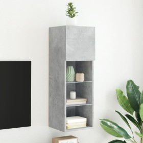 Mueble para TV con luces LED gris hormigón 30,5x30x90 cm von , TV-Möbel - Ref: Foro24-837007, Preis: 57,09 €, Rabatt: %
