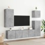 Mueble TV de pared madera ingeniería gris hormigón 40,5x30x90cm von , TV-Möbel - Ref: Foro24-836927, Preis: 65,15 €, Rabatt: %