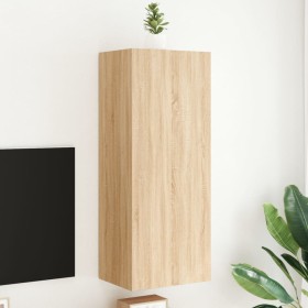 Mueble TV de pared madera ingeniería roble Sonoma 40,5x30x102cm von , TV-Möbel - Ref: Foro24-836933, Preis: 59,48 €, Rabatt: %