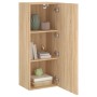 Mueble TV de pared madera ingeniería roble Sonoma 40,5x30x102cm by , TV Furniture - Ref: Foro24-836933, Price: 60,35 €, Disco...