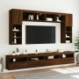 Muebles TV de pared luces LED 2 uds roble marrón 60x30x40 cm von , TV-Möbel - Ref: Foro24-837196, Preis: 98,52 €, Rabatt: %