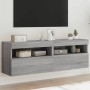 Muebles TV de pared con luces LED 2 uds gris Sonoma 60x30x40 cm von , TV-Möbel - Ref: Foro24-837194, Preis: 100,30 €, Rabatt: %